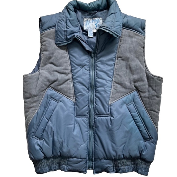 Alpine Ski Jackets & Blazers - ALPINE SKI VINTAGE RETRO SKI VEST SIZE MEDIUM SNOW BUNNY WINTER 70s Outdoors